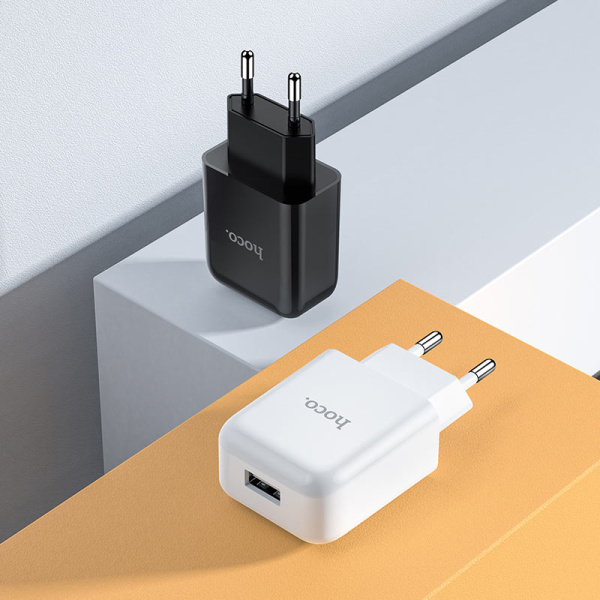 Зарядное устройство HOCO N2 Vigour single USB 2A (Белый)