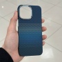 Чехол Mobikas Armor Grid Kevlar IPhone 15 Pro Max Blue Pixel