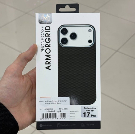 Чехол Mobikas Armor Grid Kevlar IPhone 17 Pro Black