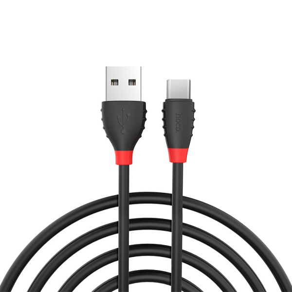 Кабель HOCO X27 Fast Charge Data Cable USB - Type-C 3A, 1.2m (Black)