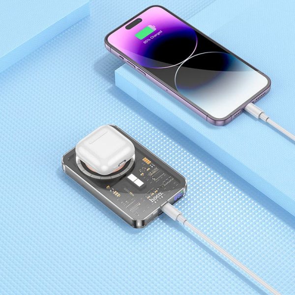 Внешний аккумулятор MagSafe Hoco Q14 5000mAh Black