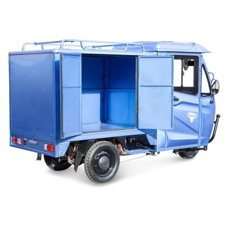 Грузовой электротрицикл Rutrike КАРГО Кабина Дуал обогрев 1500 60V1000W (Черный-2858)