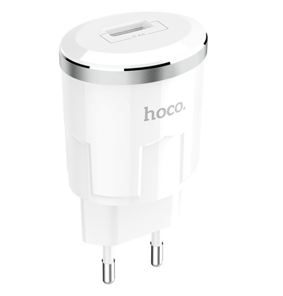 Сетевое зарядное устройство Hoco C37A Mini Portable Charger 12W (Белый)