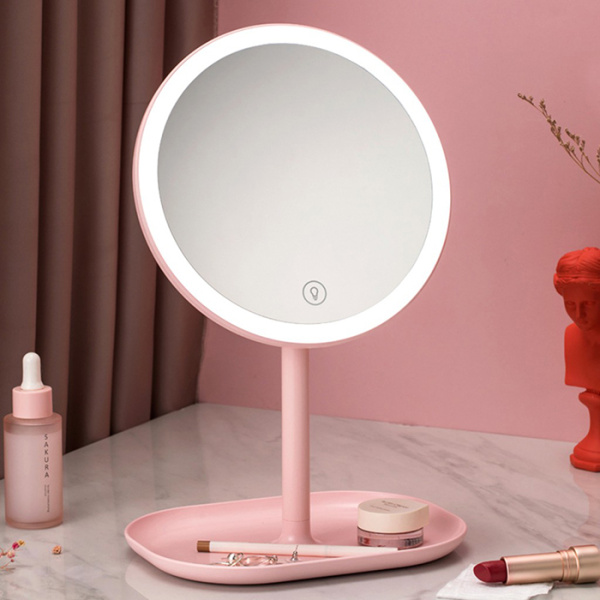 Зеркало Jordan & Judy LED Makeup Mirror розовый NV529
