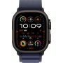 Apple Watch Ultra 2 (2024) 49mm Black Titanium Case with Navy Alpine Loop Medium