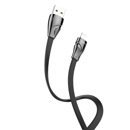 Кабель USB Hoco U57 USB - Lightning 3.0A 1.2m черный