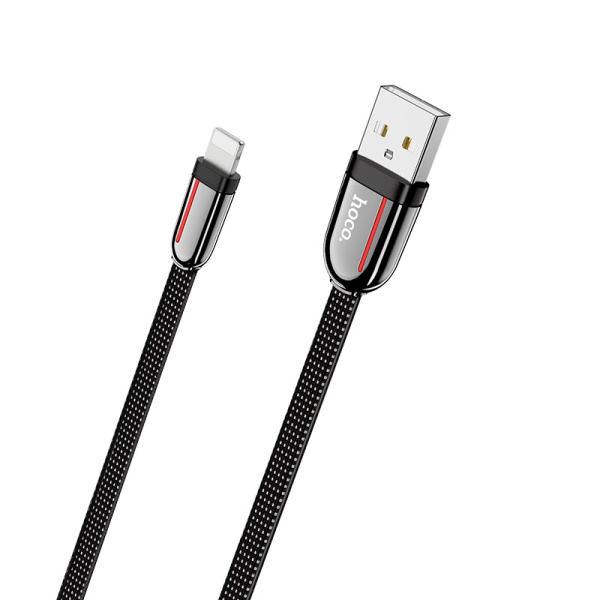 Кабель USB HOCO U74 Grand USB - Lightning 2.1А 1.2м (Черный)