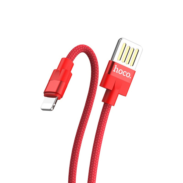 Кабель USB HOCO U55 USB - Lightning 2.4А 1.2 м Красный