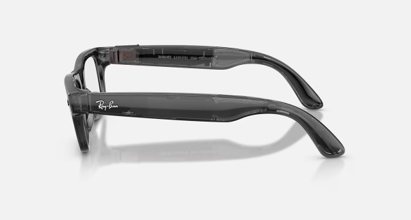 Ray‑Ban Meta Blayzer Optics Gen 2 RW7001 8526 Shiny Transparent Black, 54–19