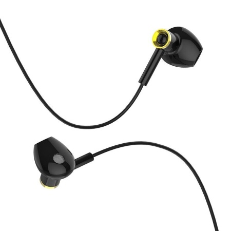 Проводные наушники Hoco M47 Canorous, Jack 3.5mm, 1.2 м, черный