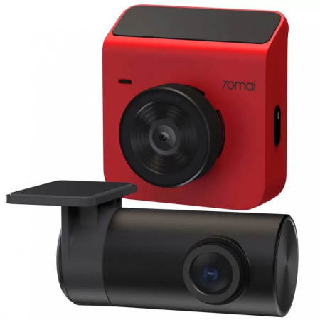 Видеорегистратор 70mai A400-1 Dash Cam + Rear Cam Set (2 камеры) Красный