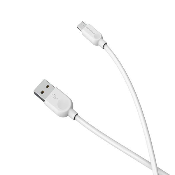 Кабель Borofone BX14 LinkJet USB Cable Micro-USB 1m White