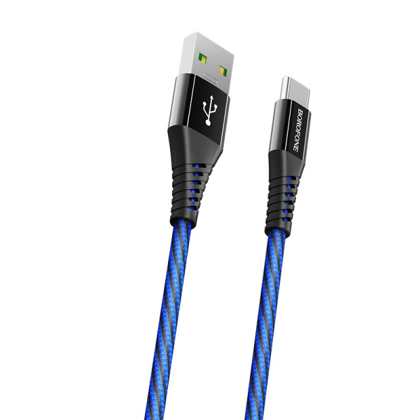 Кабель Borofone 1,2 м BU13 (USB - Type-C) Dark Blue