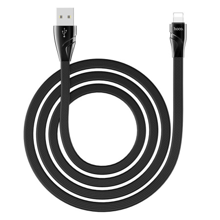 Кабель USB Hoco U57 USB - Lightning 3.0A 1.2m черный