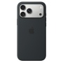 Чехол Silicone Case MagSafe совместим с ремешком через плечо 17 Pro Max Black