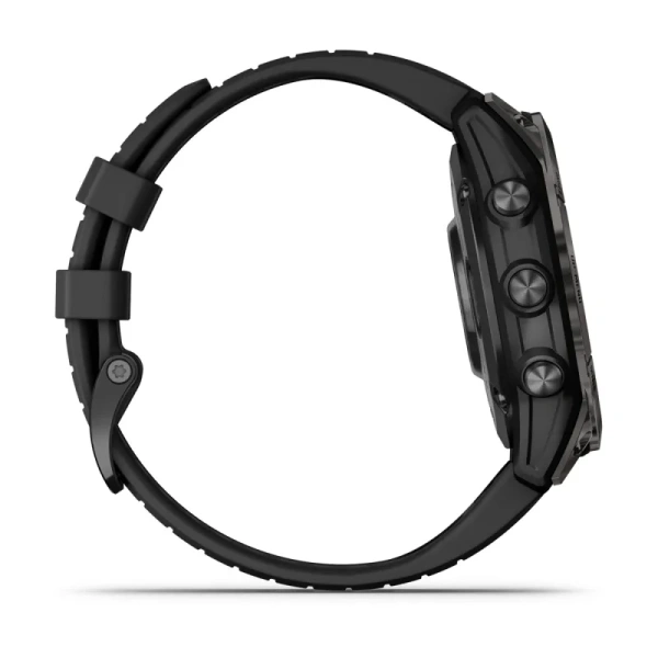 Умные часы Garmin Fenix 7 Pro Sapphire Solar 47 мм, Carbon Grey DLC, чёрный ремешок (010-02777-11)