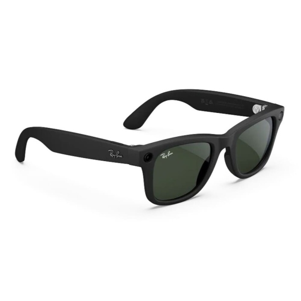 Ray‑Ban Meta Wayfarer Gen 1 RW4008 Matte Black / Transitions Graphite Green, 53–22