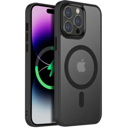 Чехол Magnetic матовый 15 Pro Max Черный