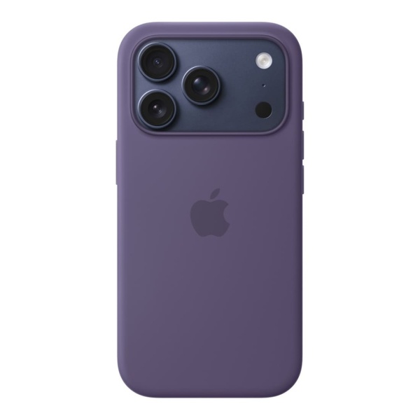 Чехол Silicone Case MagSafe совместим с ремешком через плечо 17 Pro Purple Fog