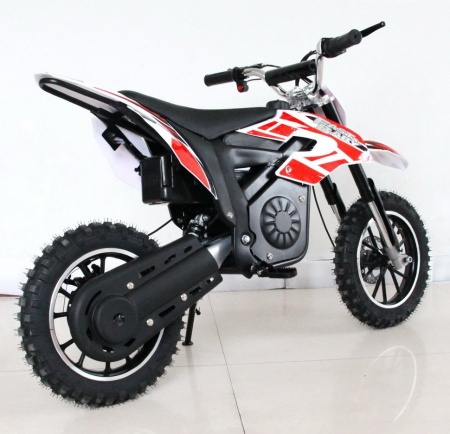 Электропитбайк GreenCamel Dirt Bike DB300, 36V 800W R14 быстросъемная батарея красный