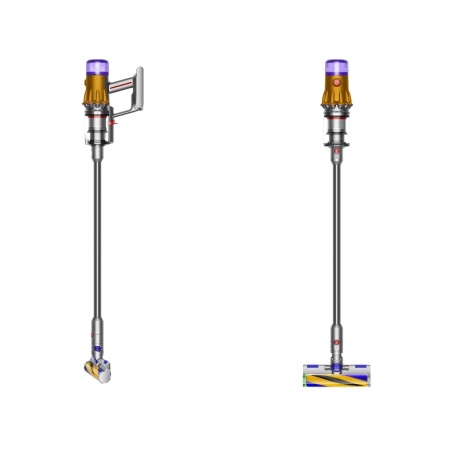 Вертикальный беспроводной пылесос Dyson V12 Slim Absolute detected (SV46) Yellow/Nickel