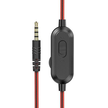 Проводные наушники HOCO W103 Magic USB+Jack 3.5mm (Красный)