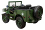 Детский электромобиль Jeep Willys YKE 4137 4x4 Зеленый (армия)