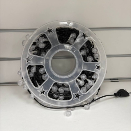 Гирлянда уличная шарики 50м синий