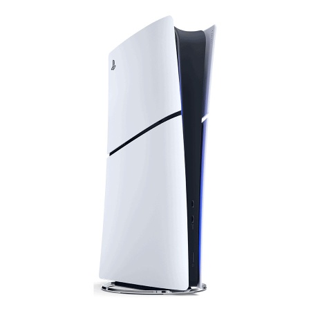PS5 Slim Digital 825 ГБ — боковой ракурс; вертикальная подставка продаётся отдельно