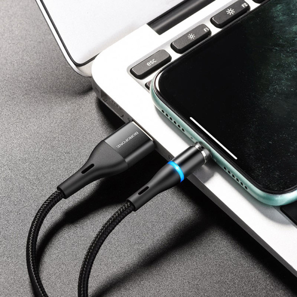 Кабель Borofone Magnetic Charging 1,2 м BU16 (Apple Lightning)