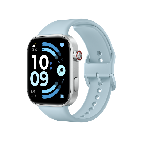 REDMI Watch 6 Glacier Blue — вид спереди на белом фоне