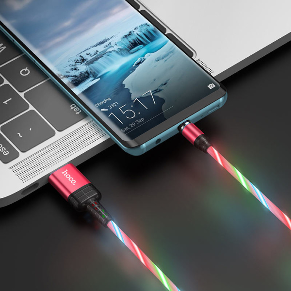 Кабель USB HOCO U90 Ingenious USB - Type-C 2А 1 м Красный