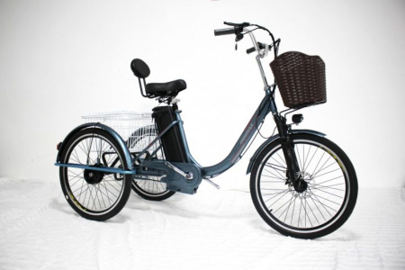 Электровелосипед GreenCamel Трайк-B (R24 500W 48V 15Ah) задний привод (Синий)