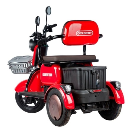 Электротрицикл Rutrike Gelbert Sun 48V/60V 650Вт (Красный-3059)