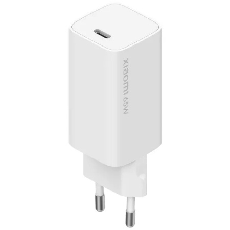 Сетевое зарядное устройство Xiaomi Mi 65W Fast Charger with GaN Tech (AD65GEU) White