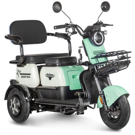Электротрицикл Rutrike Gelbert Vega 48V/60V 600Вт (Зеленый-3065)