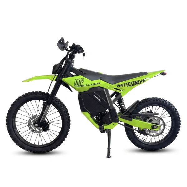 Электромотоцикл WHITE SIBERIA BELLLUGA 02 6000W 72V 27Ah — Зелёный