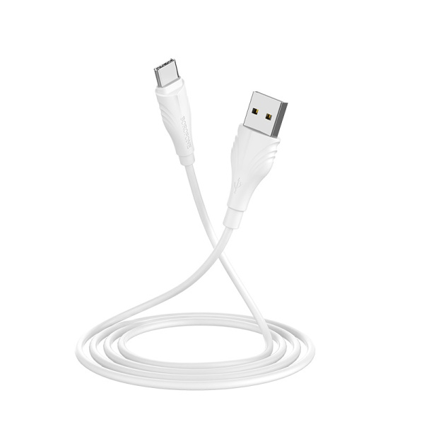 Кабель USB BOROFONE BX18 Optimal, USB - Type-C, 2А, 1 м, белый