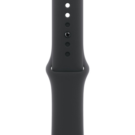 Apple Watch Series 11 GPS 46mm Jet Black Aluminium Case with Black Sport Band - S/M