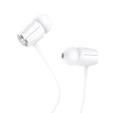 Проводные наушники Hoco M88 Graceful, Jack 3.5mm, 1.2 м, белый