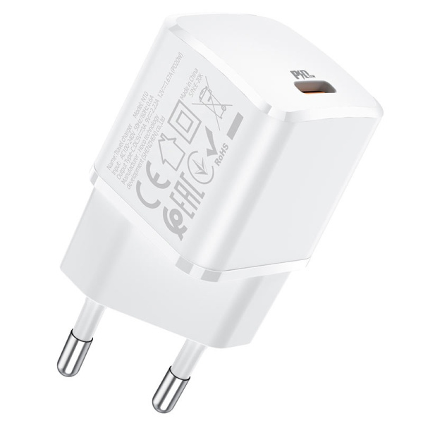 Зарядное устройство HOCO N10 Starter USB-C (Белый)