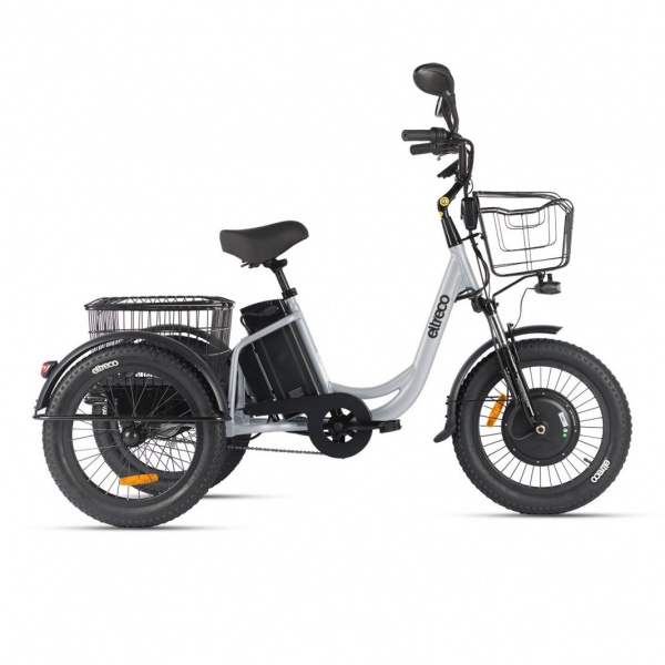 Электровелосипед Eltreco Porter Fat 500 (Серебристый матовый-3206)