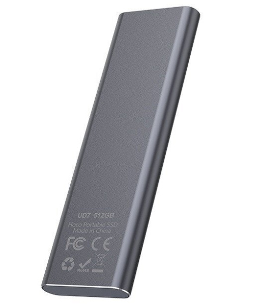 Внешний накопитель SSD Hoco UD7 512GB (USB/Type-C) Серый