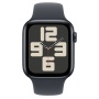 Apple Watch SE 2024, 44 мм, корпус из алюминия цвета «тёмная ночь», ремешок Sport Band цвета «тёмная ночь», размер S/M (MXEJ3)