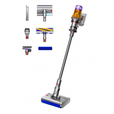 Вертикальный беспроводной пылесос Dyson V12S Detect Slim Submarine (SV46) Yellow/Nickel