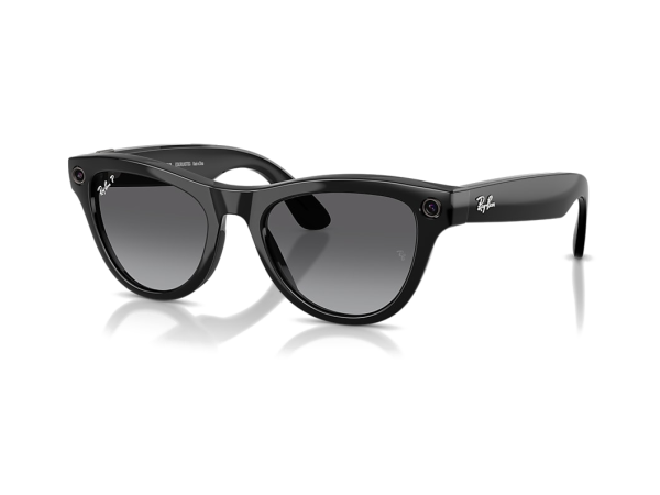 Умные очки Ray-Ban Meta Skyler Gen 2 RW4014 Shiny Black / Polar Gradient Graphite — размер S52 M/L