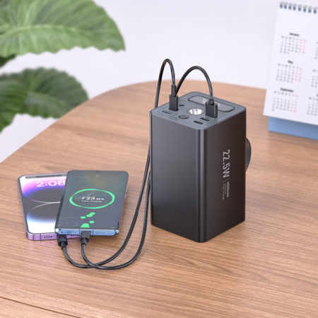 Внешний аккумулятор Hoco J138 60000mAh 22.5W+PD20W+DC12V (черный)