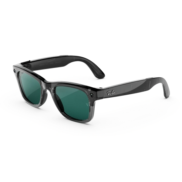 Умные очки Ray-Ban Meta Wayfarer Gen 3 Transparent Black / Transitions Aquamarine, Standard