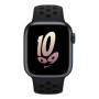 Смарт-часы Apple Watch Nike S8, 41 mm, корпус из алюминия цвета «тёмная ночь», спортивный ремешок Nike цвета «Black/Black»