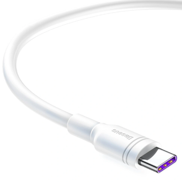 Кабель BASEUS Double-ring USB Type-C 5А 2м (CATSH-C02) Белый